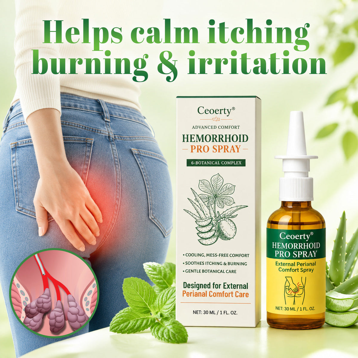 NEYEROS® Advanced Comfort Hemorrhoid PRO Spray