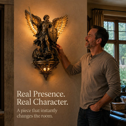 🔥Last Day 35% OFF🔥 St. Michael Guardian Angel Wall Light