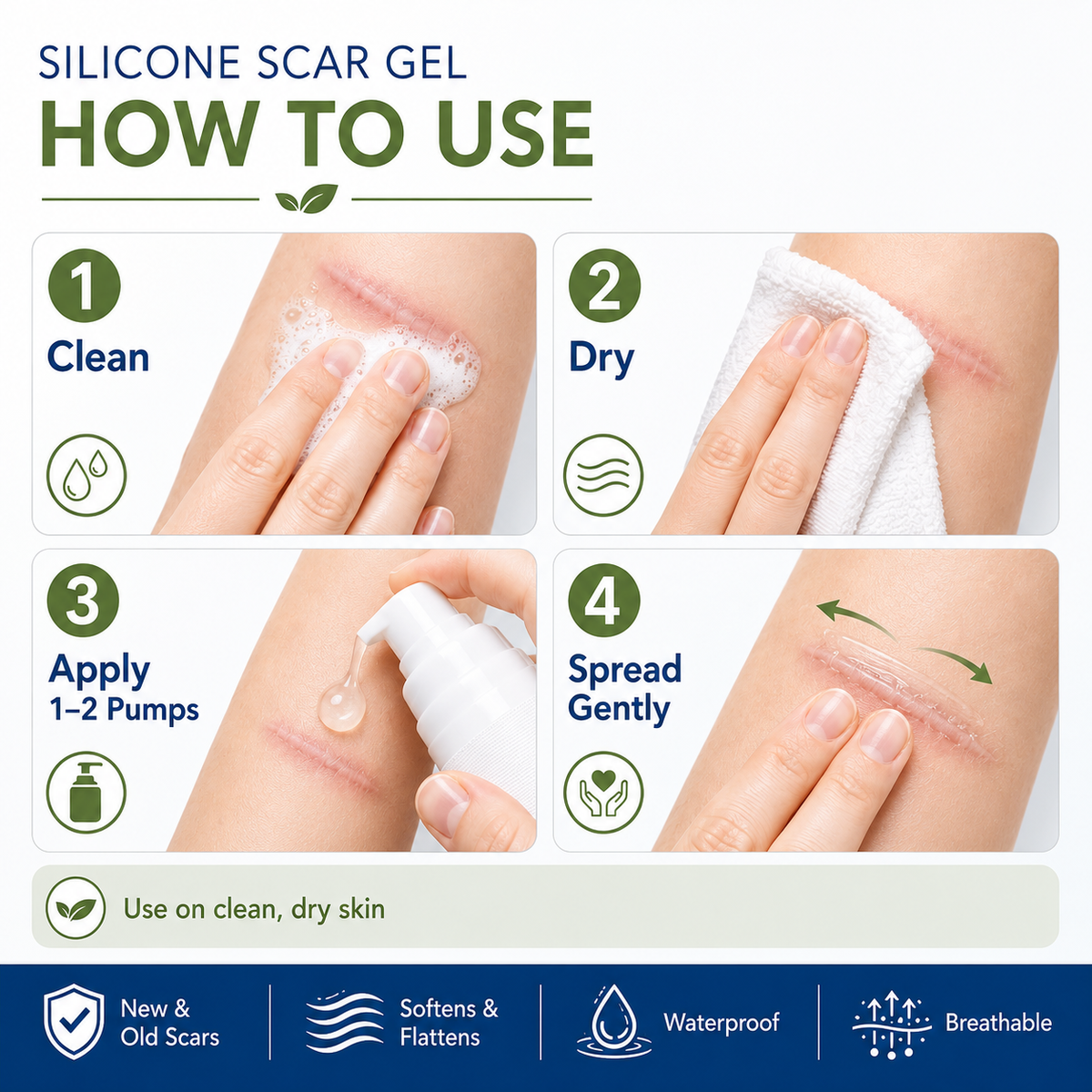 ✨ SILICONE SCAR GEL — Flatten. Soften. Fade.-Q1