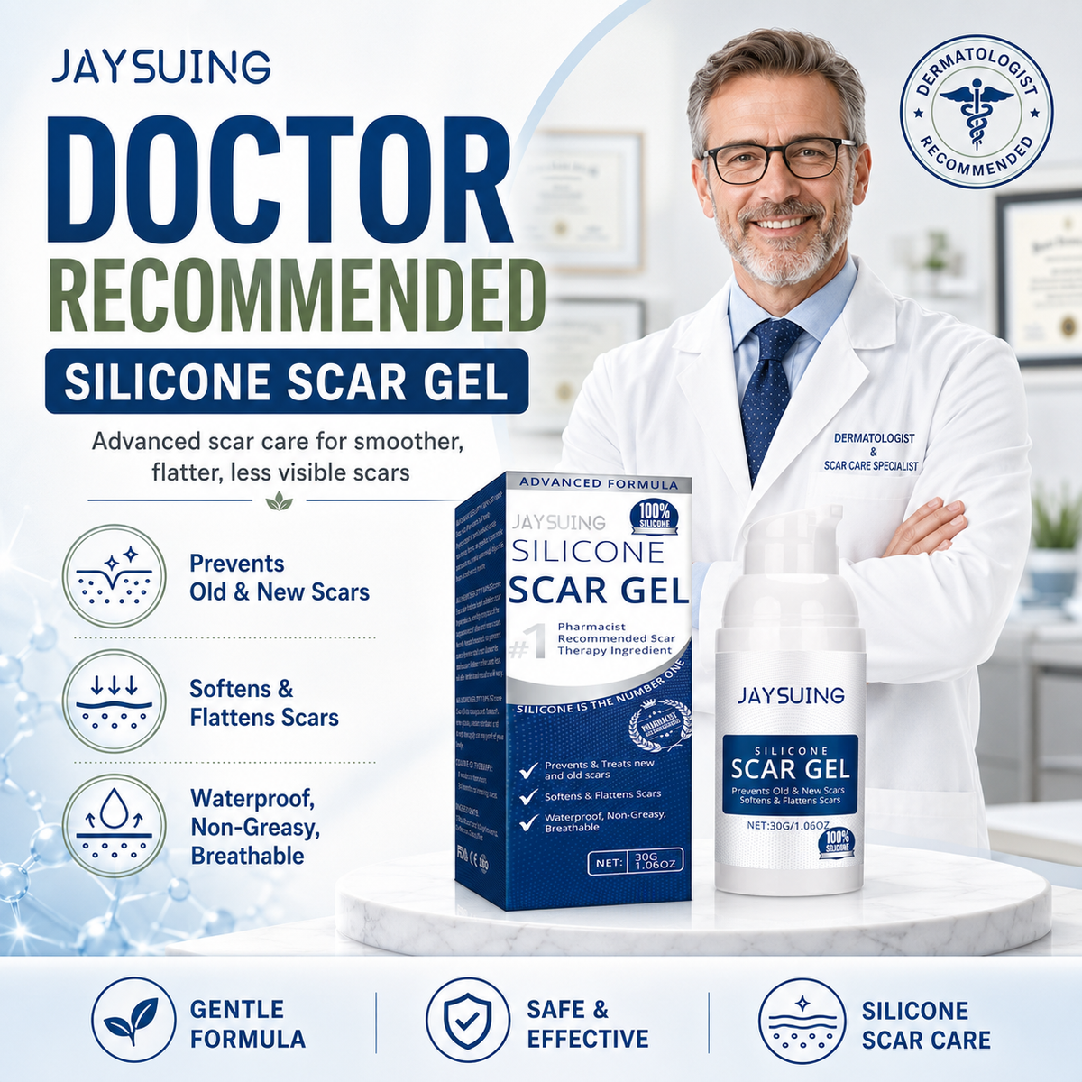 ✨ SILICONE SCAR GEL — Flatten. Soften. Fade.-Q1