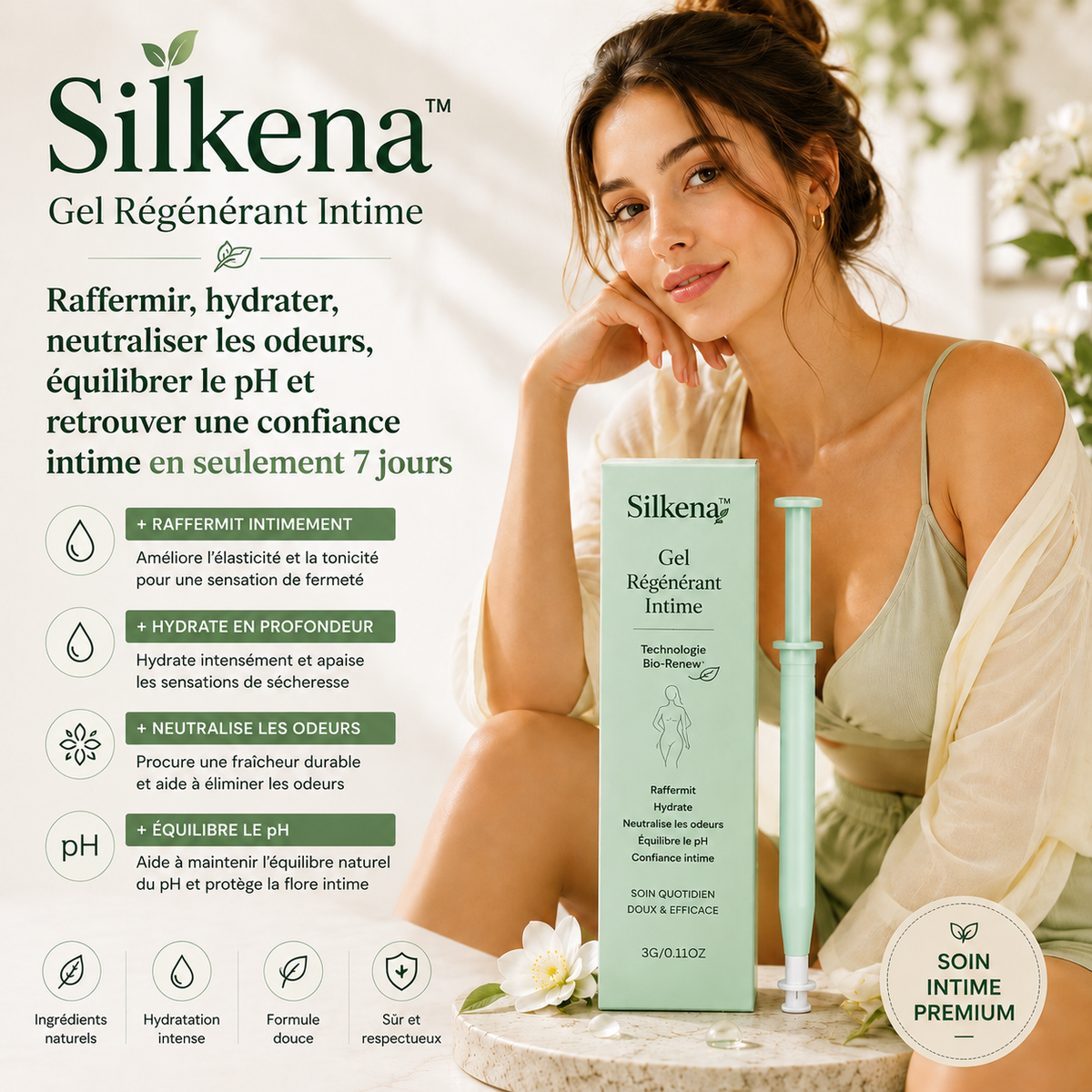 NEYEROS® Intimate Rejuvenating Gel | Powered by Bio-Renew Technology, it firms the skin, deeply hydrates, neutralizes odors, and balances pH levels in just 7 days, helping you regain confidence in your intimate areas.