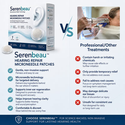 Serenbeau™ HEARING REPAIR MICRONEEDLE PATCHES